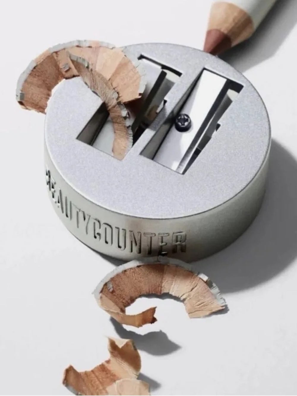 Beautycounter Lip Eye Pencil Metal Sharpener NIB